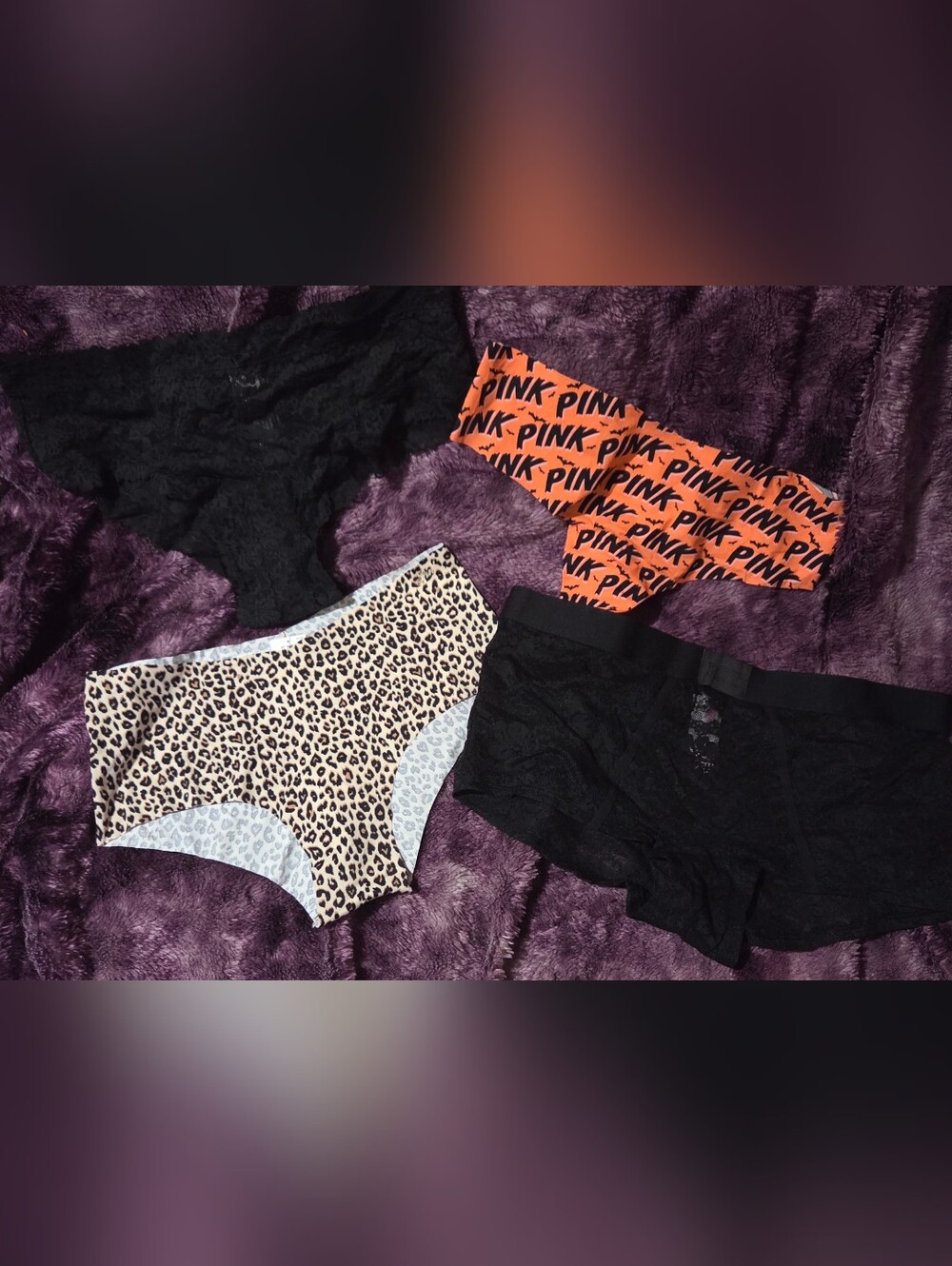 Victoria's Secret Size Large 4pc Panty Bundle NWT